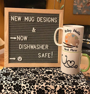 Dishwasher safe coffee mugs, The Artsy Spot