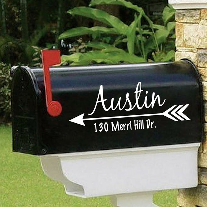 Mailbox Decal With Address