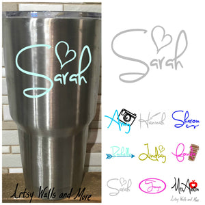 Cup Name Decals - The Artsy Spot
