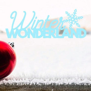 Winter Wonderland decal, DIY Christmas decal, snowflake decal, Christmas decor