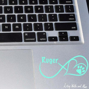 Dog Name Infinity Decal - The Artsy Spot