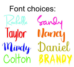 Custom NAME Decals for Tumblers - The Artsy Spot