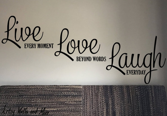 Live Love Laugh Wall Decal