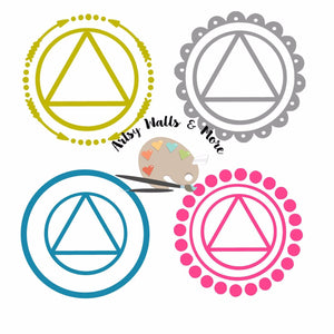 AA symbol decal design choices