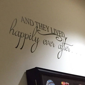 And They Lived Happily Ever After Wall Decal - The Artsy Spot