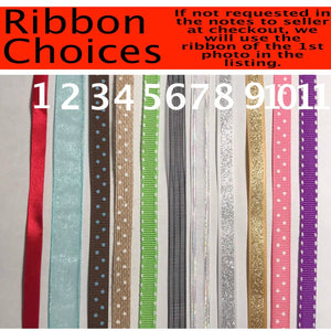 Ribbon choices chart