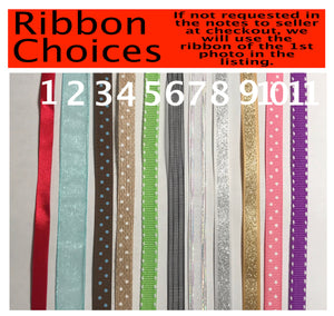 Ribbon choices chart 