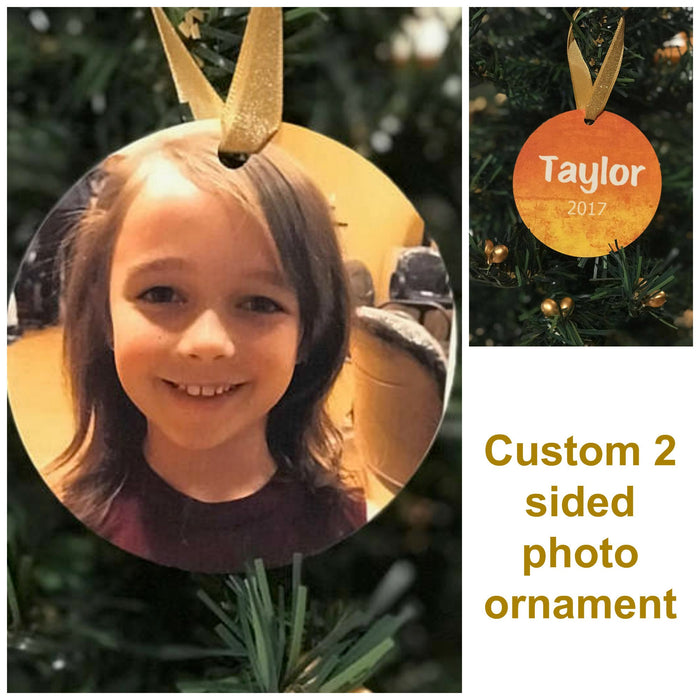 Personalized, Dated Christmas Photo Ornament