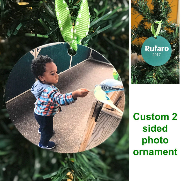 Dated Christmas Photo ornament