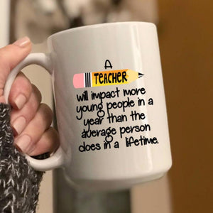 Teacher sayings coffee mug, Teacher appreciation week gift, Back to school gift