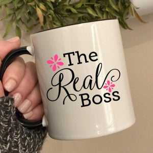 The Real Boss mug, Funny gift for Administrative Professional's Day