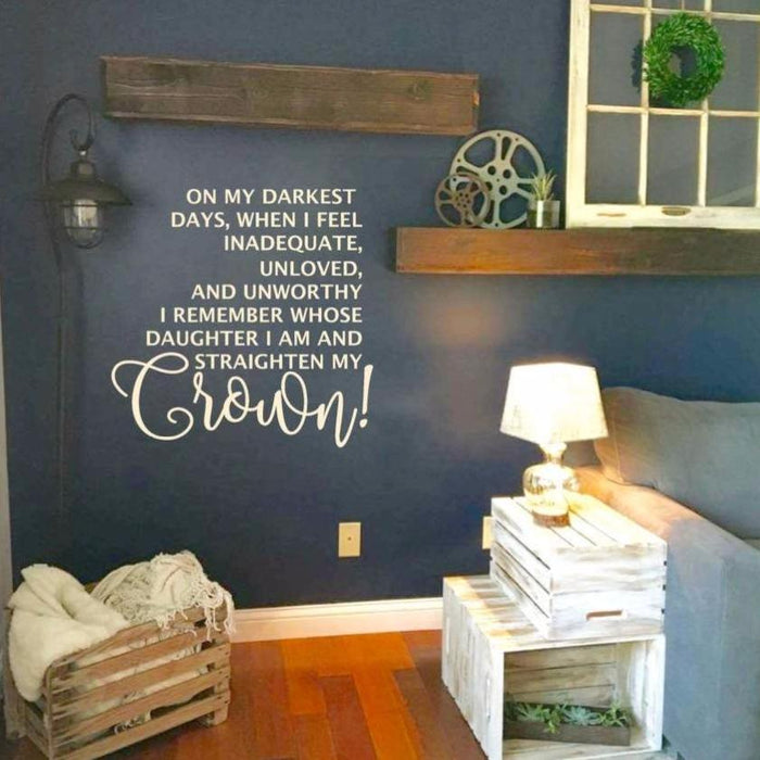 Straighten my Crown Wall Decal