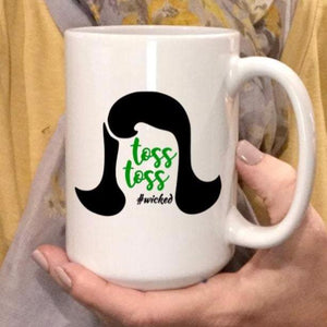 Toss Toss #wicked Coffee Mug, Wicked the Musical merchandise, Wicked gift
