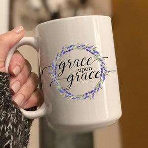 Grace Upon Grace Coffee Mug - The Artsy Spot