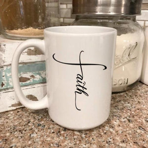 Faith Cross Coffee Mug - The Artsy Spot