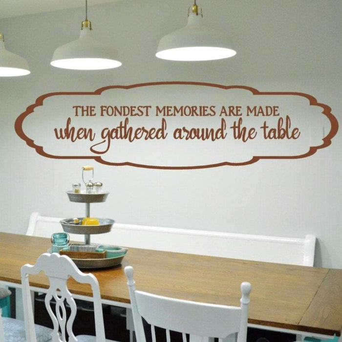 The Fondest Memories are Made When Gathered Around the Table