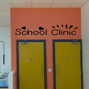 School Clinic decal for a Nurse's office, decal for a school nurse clinic