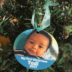 Baby's 1st Christmas Personalized Ornament - The Artsy Spot