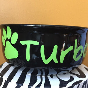 Dog Bowl or Cat Bowl with name - The Artsy Spot