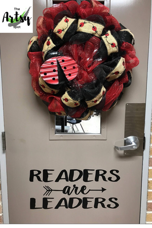 Readers are Leaders Decal, Pinterest image