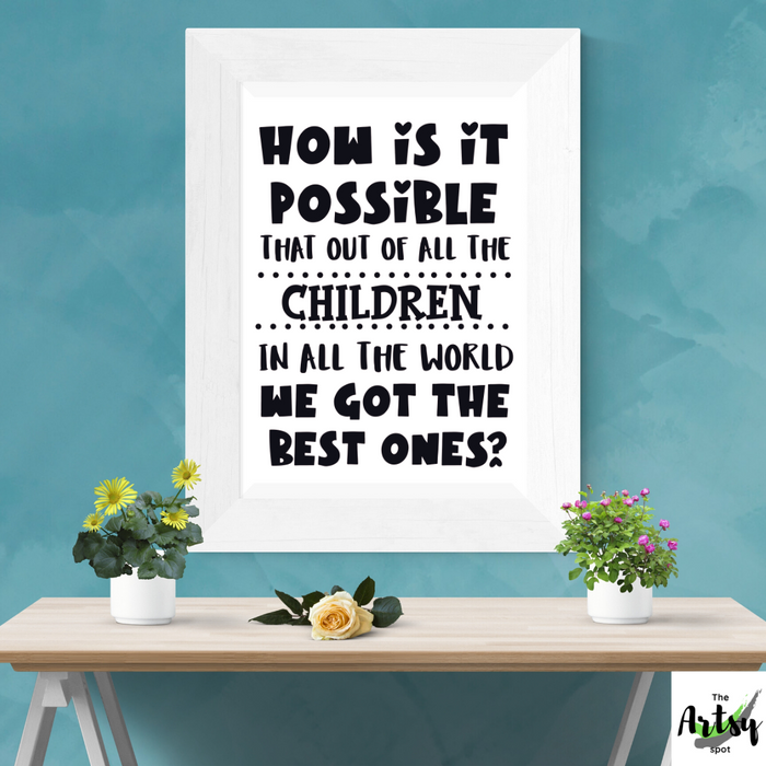 How is it possible that of all the little Children...School poster